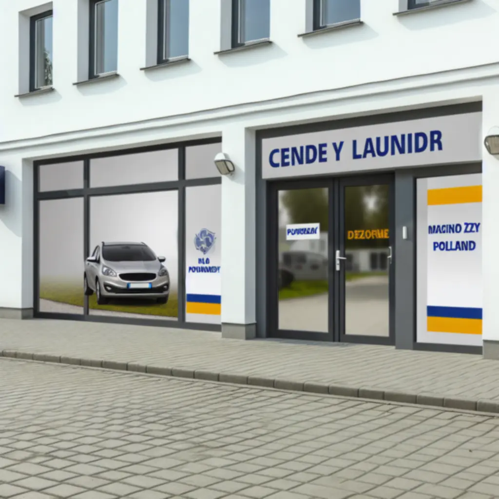 Nowoczesna pralnia Pralka Syna PL widziana z zewnątrz