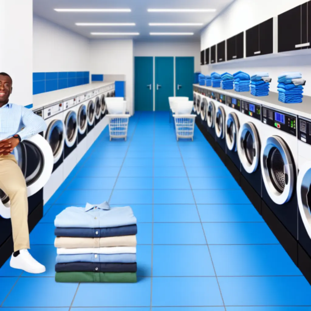 Nowoczesna pralnia samoobsługowa Pralka Syna PL z pralkami i suszarkami